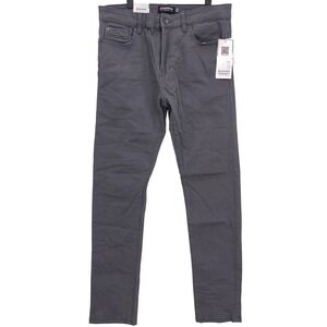 Southpole Dark Grey Skinny Pants 34x32 Active Flex 4-Way Stretch Low Rise